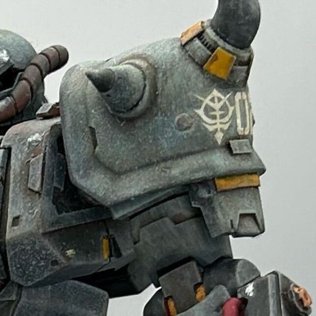 ガンプラオリジナルミキシング、ガンダムMk-1.5、塗装ウェザリング仕上げ。 HG 1/144グフ・カスタム(オリジナルミキシング)筆塗り完成品