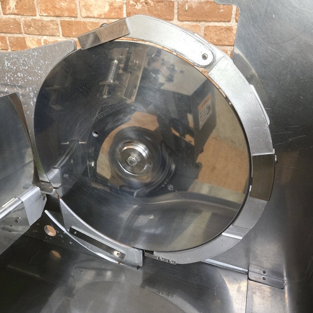 ★☆*4h103 なんつね ミートスライサー ヘルメスE NAS-330E 三相200V 業(yè)務(wù)用 ハムスライサー フットペダル 動作確認(rèn)済み?☆★