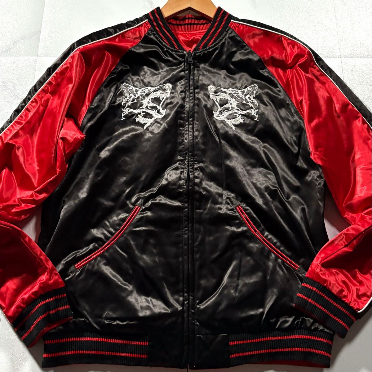 希少 ディーゼル DIESEL リバーシブル スカジャン Lサイズ相当 希少/Lサイズ○DIESEL ディーゼル 2way リバーシブル スカジャン