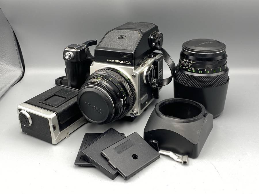 ZENZA BRONICA ETR ZENZANO 75mm F2.8 150mm F4 中判カメラセット■現状品