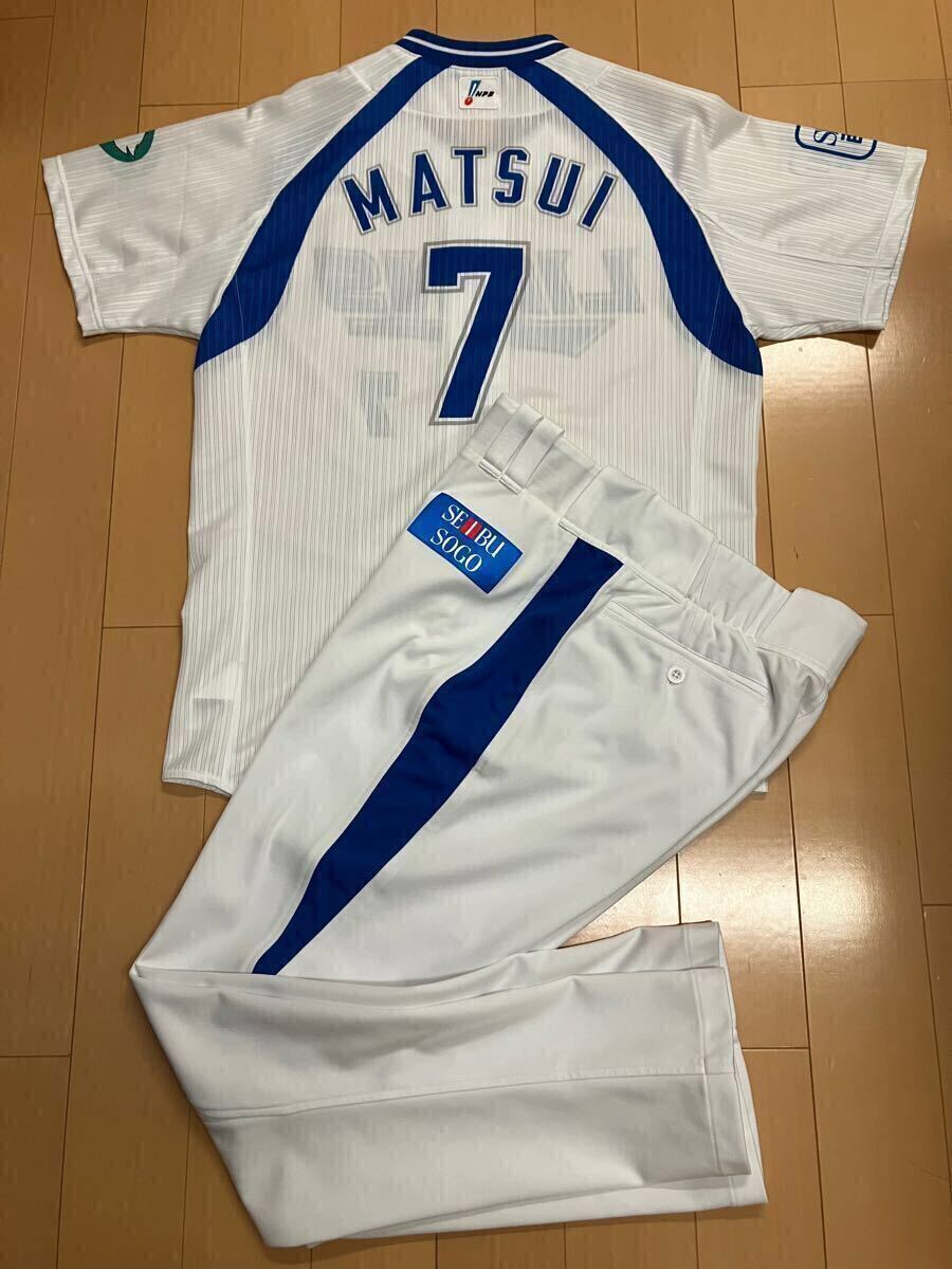 松井稼頭央 実使用 支給 ユニフォーム 西武ライオンズ 直筆 松井稼頭央 実使用 支給 ユニフォーム 西武ライオンズ 直筆