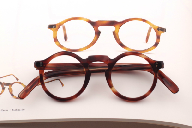 激レア 1950年代 ヴィンテージ フランス制 ラウンド 丸メガネ エカイユ デミアンバー Frame France Lesca ギュパール スタイル A1702