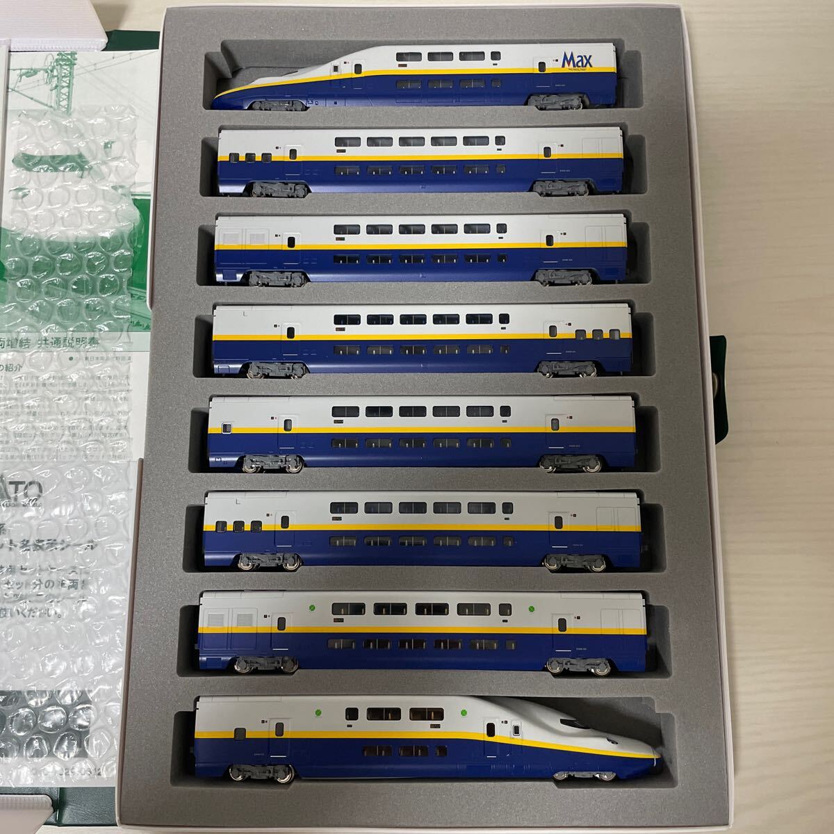 1円〜【未走行】 KATO10-292 10-293 E4系 新幹線「MAX」基本・増結8