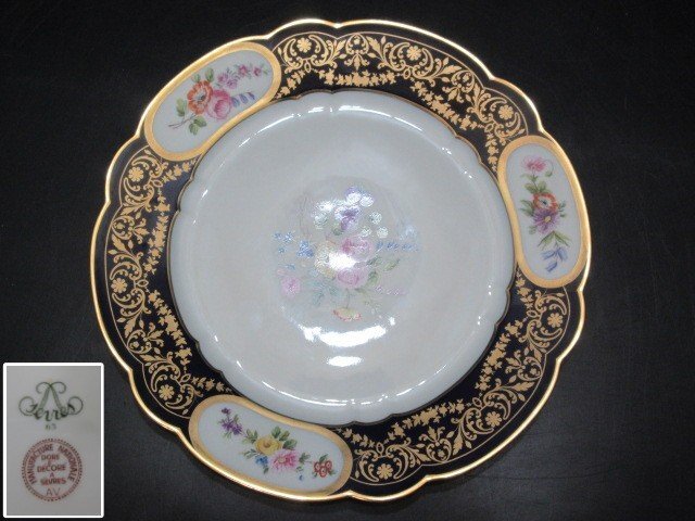 セーブル(Sevres) 恋人文絵皿 2/3 SEVRES セーブル? 皿