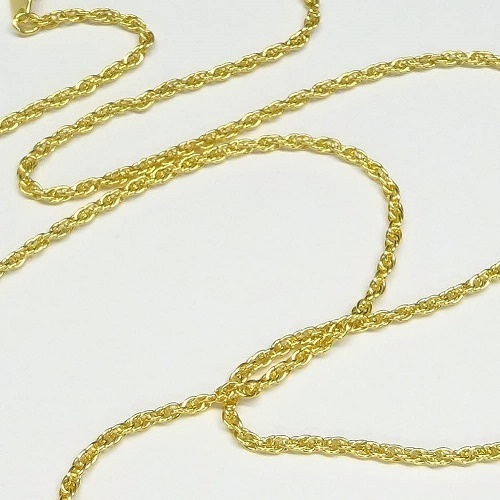  chain necklace rope design 50 centimeter semi long *GOLDorSILVER selection [ gift wrapping ending ]/ free shipping 