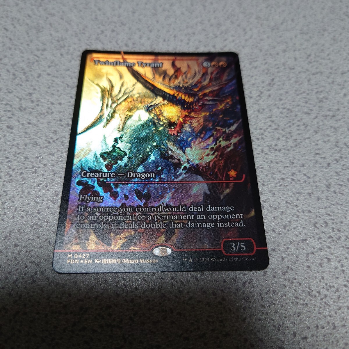 MTG FDN 双炎の暴君 英語foil 一枚 ジャパン ショーケース MTG FDN 双炎の暴君 英語foil 一枚 ジャパン ショーケース