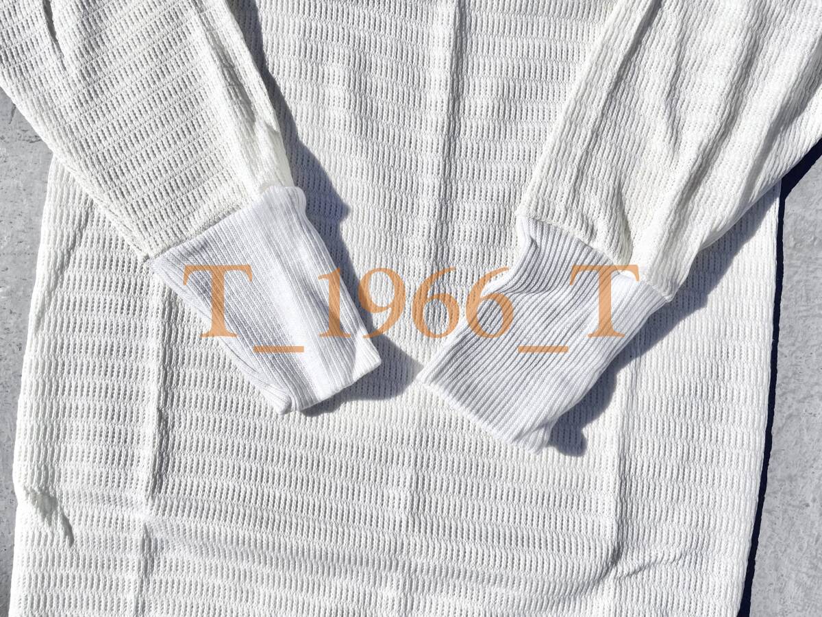 NOSヘインズサーマルトップ(S)34-36 ナチュラル IRREG. 1枚 希少なUSA製NOSヘインズサーマルトップ(S)34-36 ナチュラル