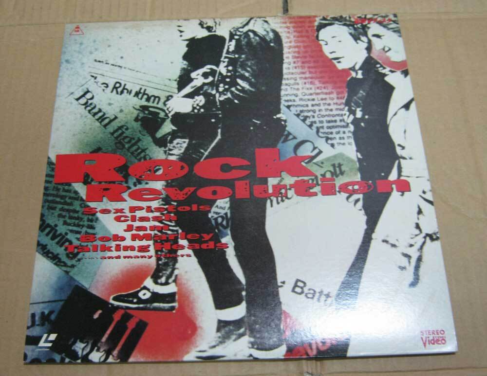 中古LD ■ ROCK REVOLUTION ロック・レボリューション ロックの革命児たち SEX PISTOLS CLASH BOB MARLEY JAM IAN DURY RAMONES