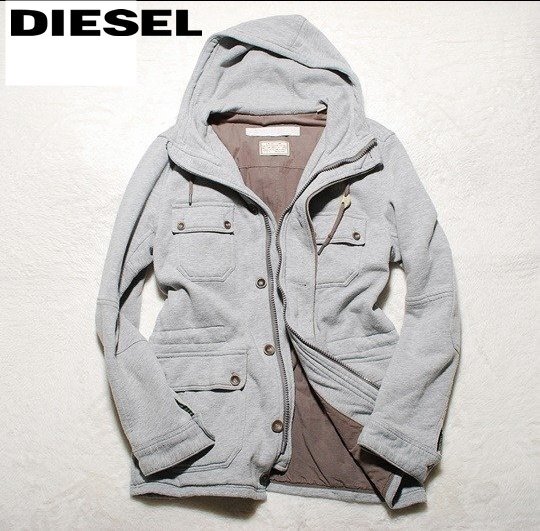 M26■人気モデル★DIESELディーゼルフードスエットジャケットブルゾンM