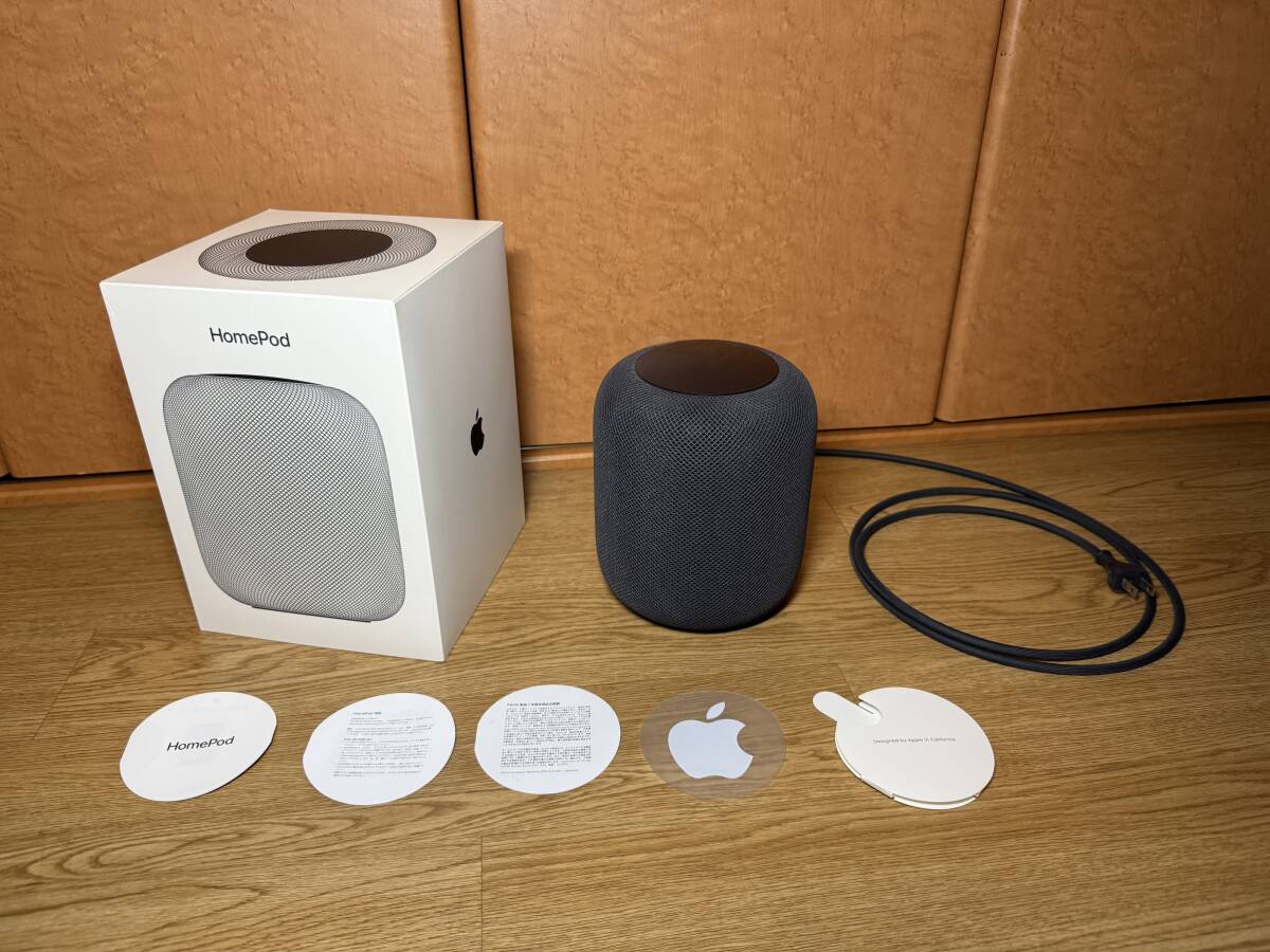 【ジャンク】 Apple HomePod Space Gray MQHW2J/A 初期型 アップル ホームポッド スペースグレイ