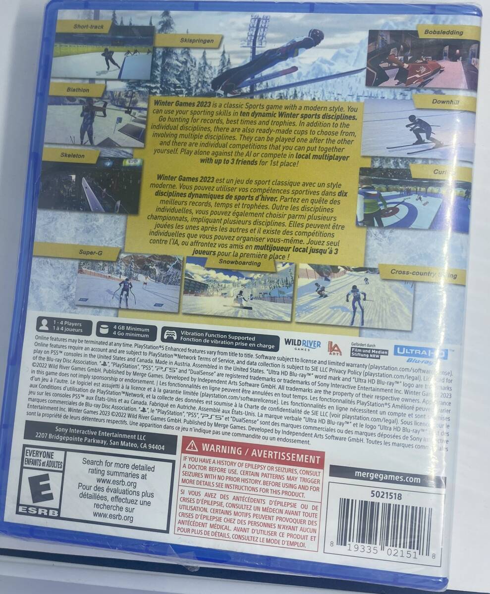 海外版・北米版 PS5 Winter Games 2023 新品 シュリンクダメージ 海外版・北米版 PS5 Winter Games 2023 新品 シュリンクダメージ