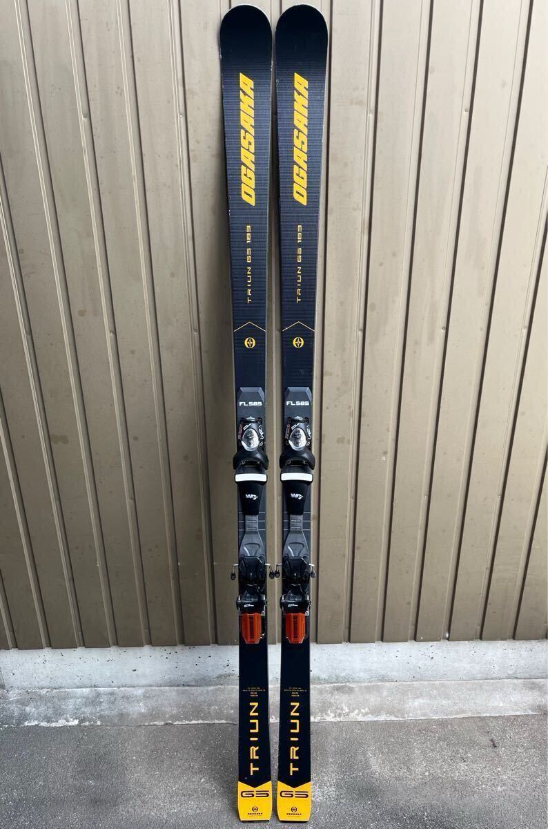 オガサカ(OGASAKA) トライアン TRIUN GS スキー板 183cm FL585 プレート付き 21/22モデル