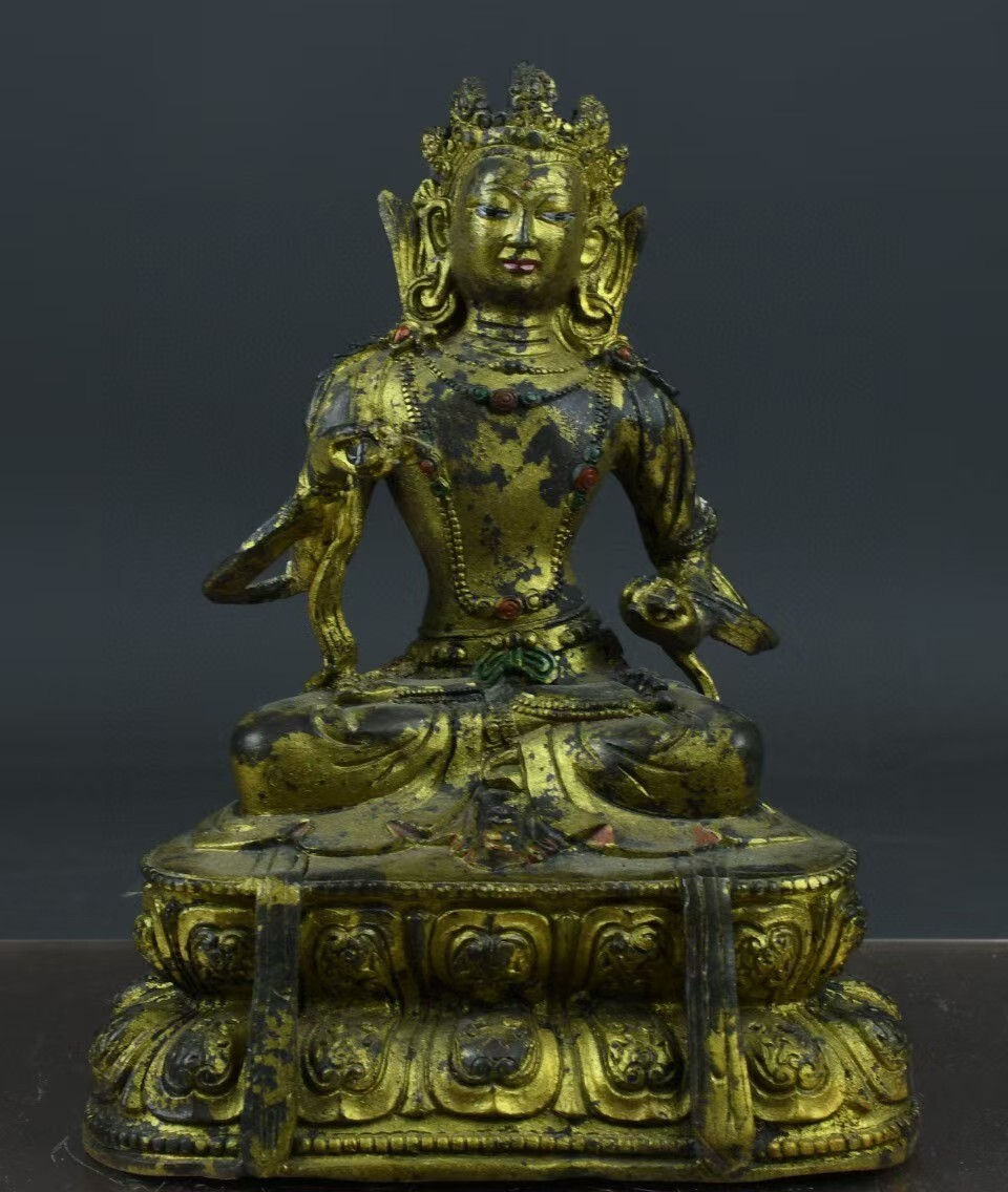 清・代 古銅器 秘藏 【 黒金剛仏像造像-古銅胎の金メッキ-風水古 清・代 古銅器 秘藏 【 黒金剛仏像造像-古銅胎の金メッキ-風水古