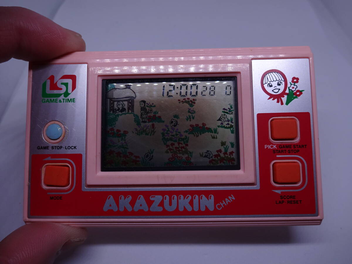 GAME&TIME AKAZUKIN CHAN красный ... Chan . рисовое поле план сделано в Японии retro игра lsi lcd игрушка Vintage электронный игра 