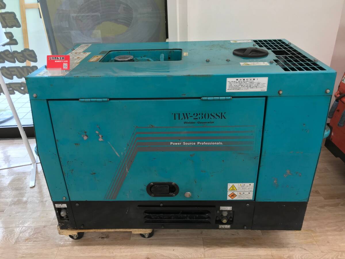 【ユニック車引取限定】【中古品】デンヨー　エンジン溶接機　TLW-230SSK　ITGVOBIP4C5K