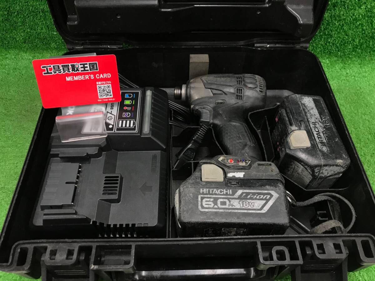 【中古品】★HiKOKI コードレスインパクトドライバー WH18DDL2 (LXPK)　IT3O7BWFVHWT