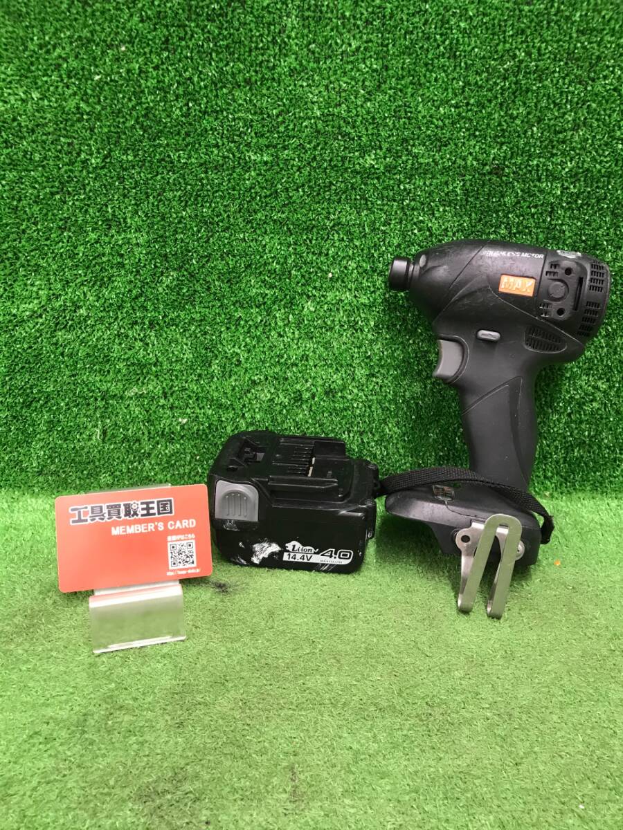 【中古品】★MAX 充電式ブラシレスインパクトドライバPJ-ID144（14.4v4.0Ahバッテリー1ヶ付属）　IT2JCJKRXUIM