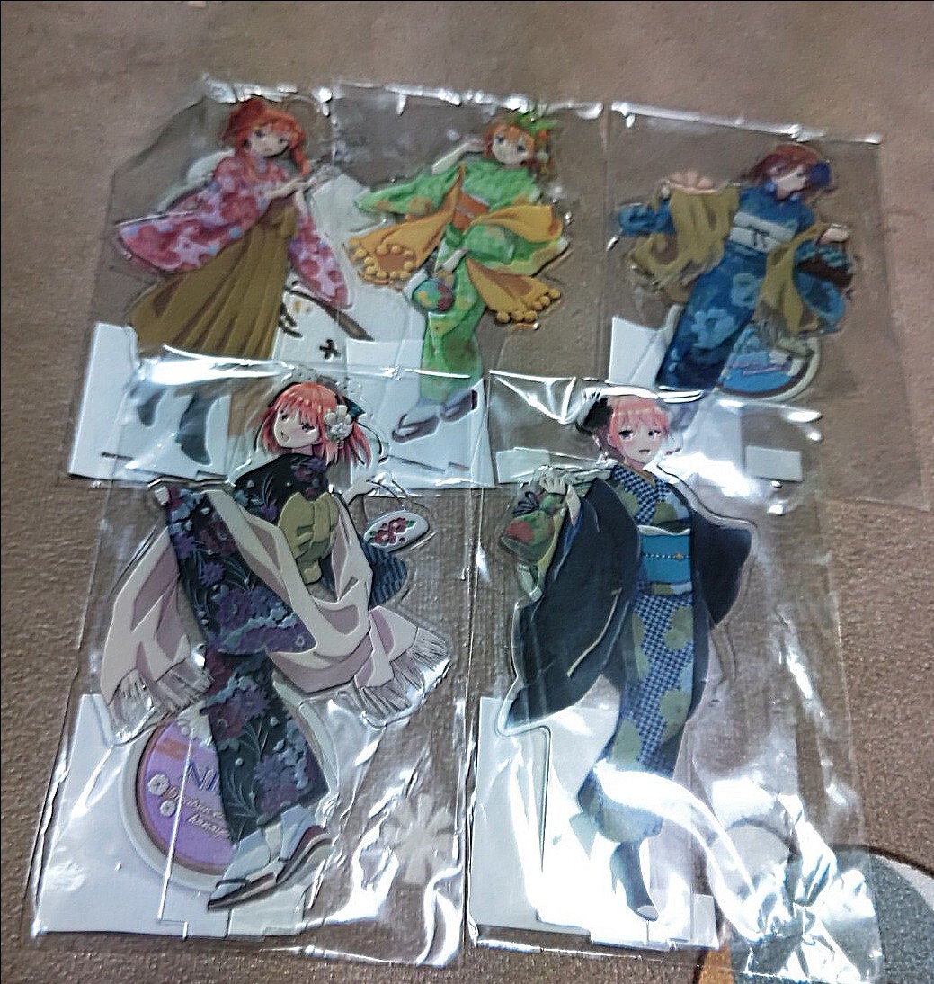 五等分の花嫁∬アクリルスタンドモダンきものガール〜一花・二乃・三玖・四葉・五月セット