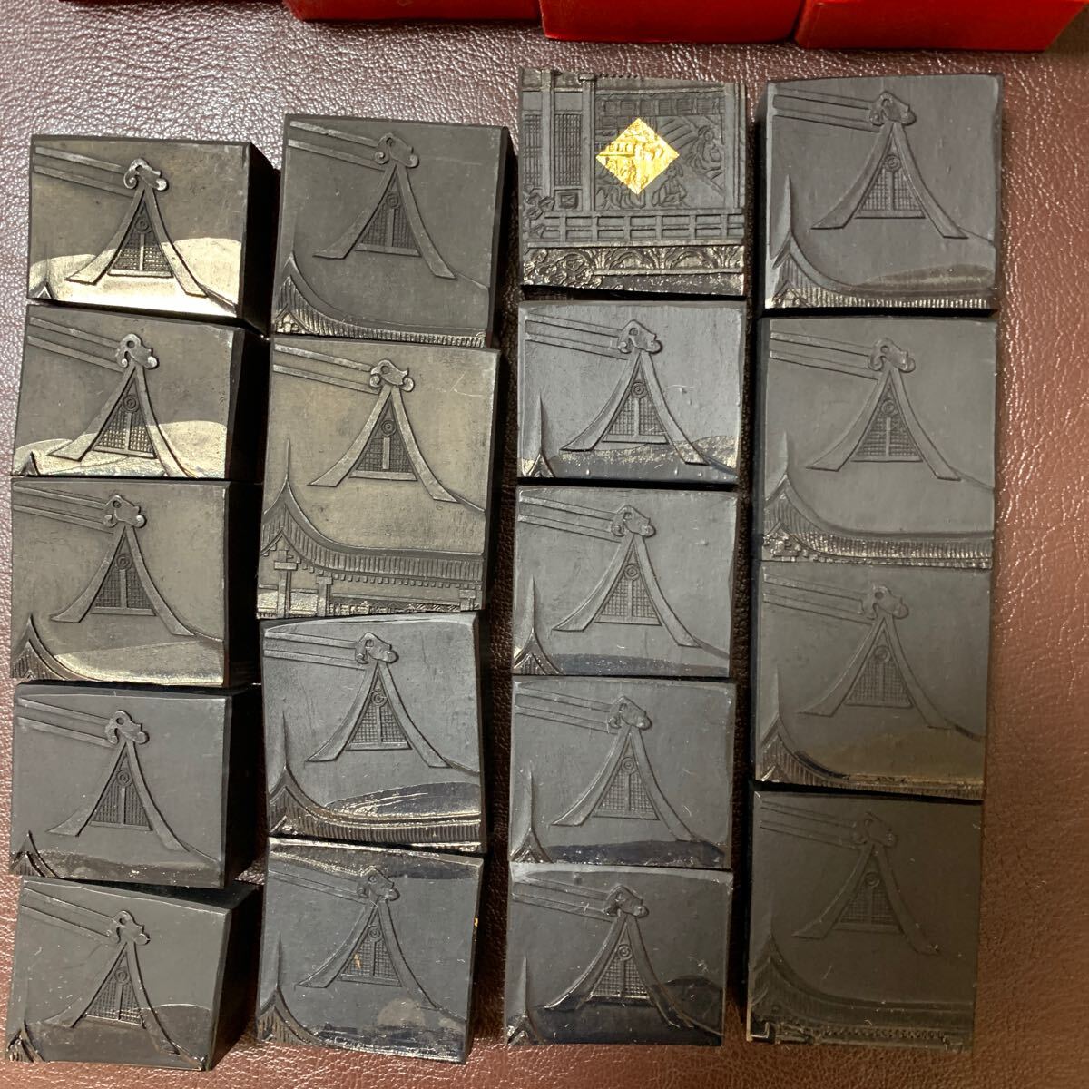 玄林堂 10丁形 如天(徳澤如天満四海) 固形墨 使用品 中古 18個_画像2