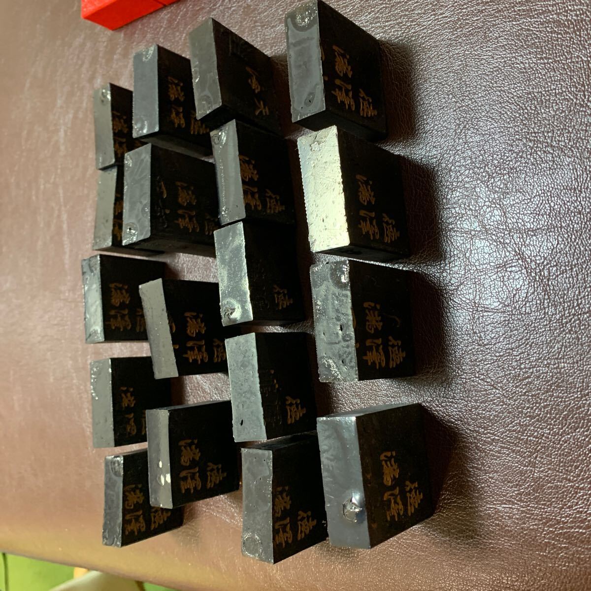 玄林堂 10丁形 如天(徳澤如天満四海) 固形墨 使用品 中古 18個_画像6