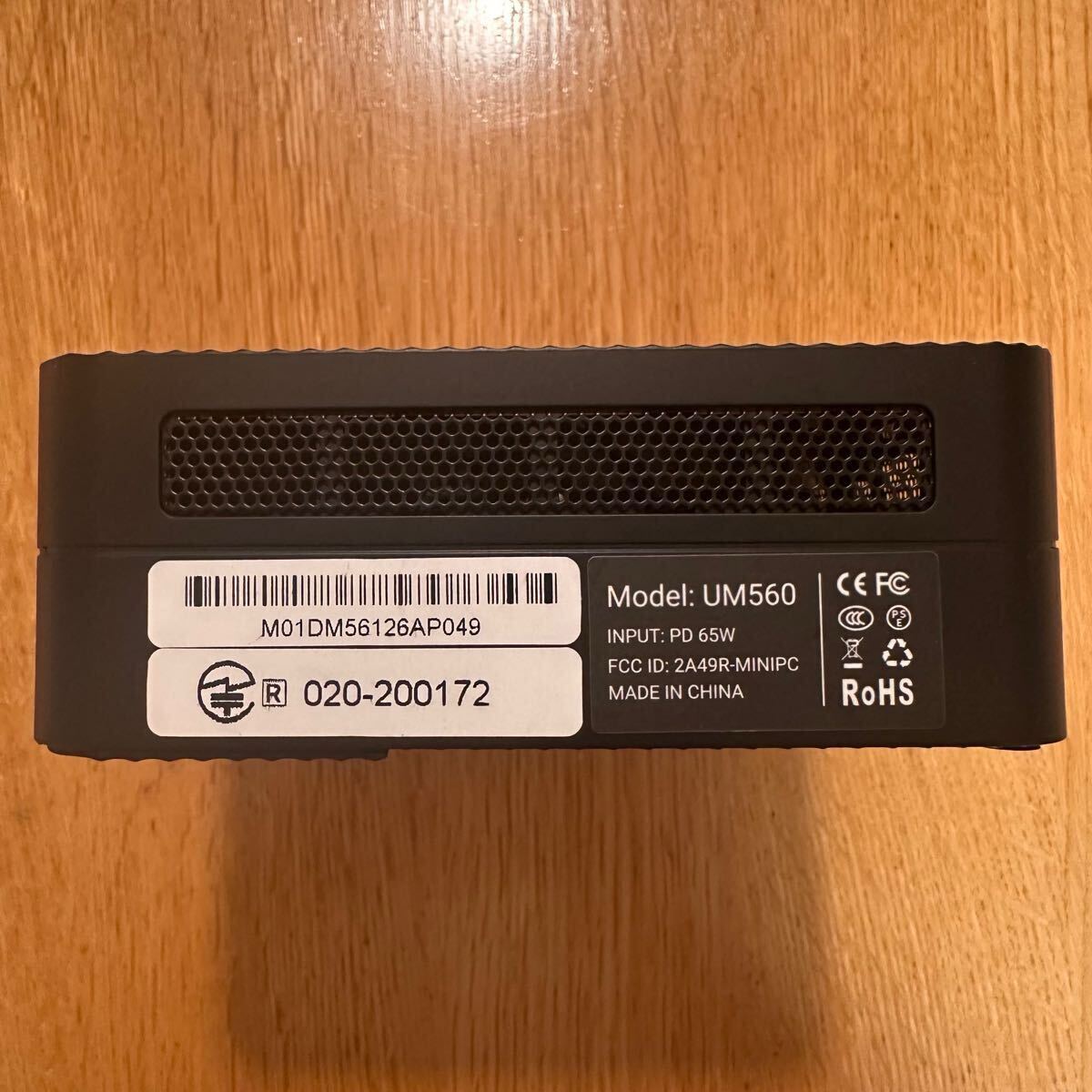 MINISFORUM UM560 Ryzen 5 5625U ④ ミニPC デスクトップ ジャンク