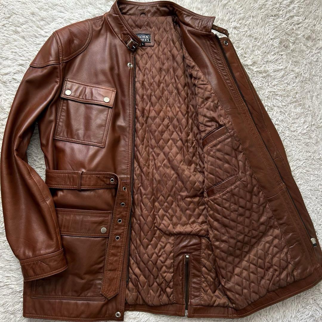 HORN WORKS ☆極希少☆ M65 レザージャケット トレンチコート HORN WORKS ☆極希少☆ M65 レザージャケット トレンチコート
