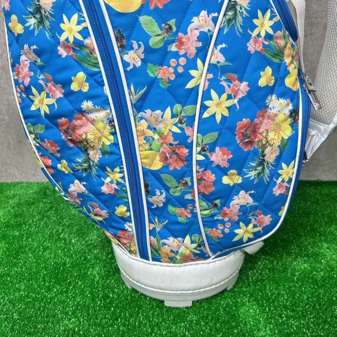 希少品】 アディダス キャディバッグ ゴルフ 花柄 フラワー 希少品】 アディダス キャディバッグ ゴルフ 花柄 フラワー