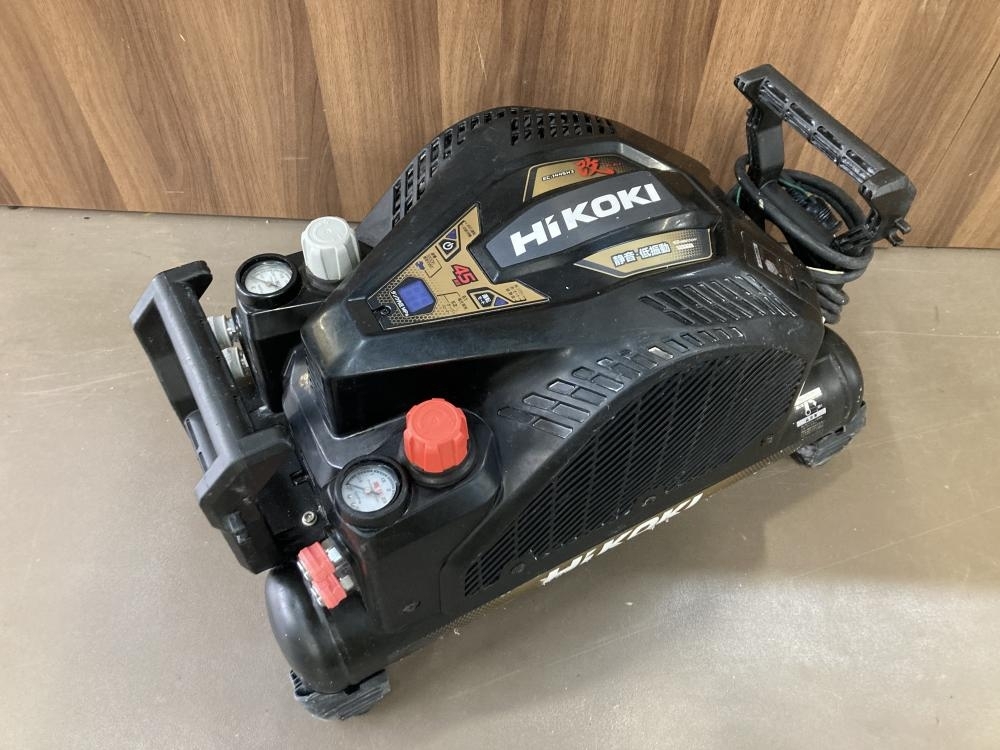 007◇ジャンク品◇HiKOKI コンプレッサー EC1445H3 通電するがエア溜まらず ジャンク扱い