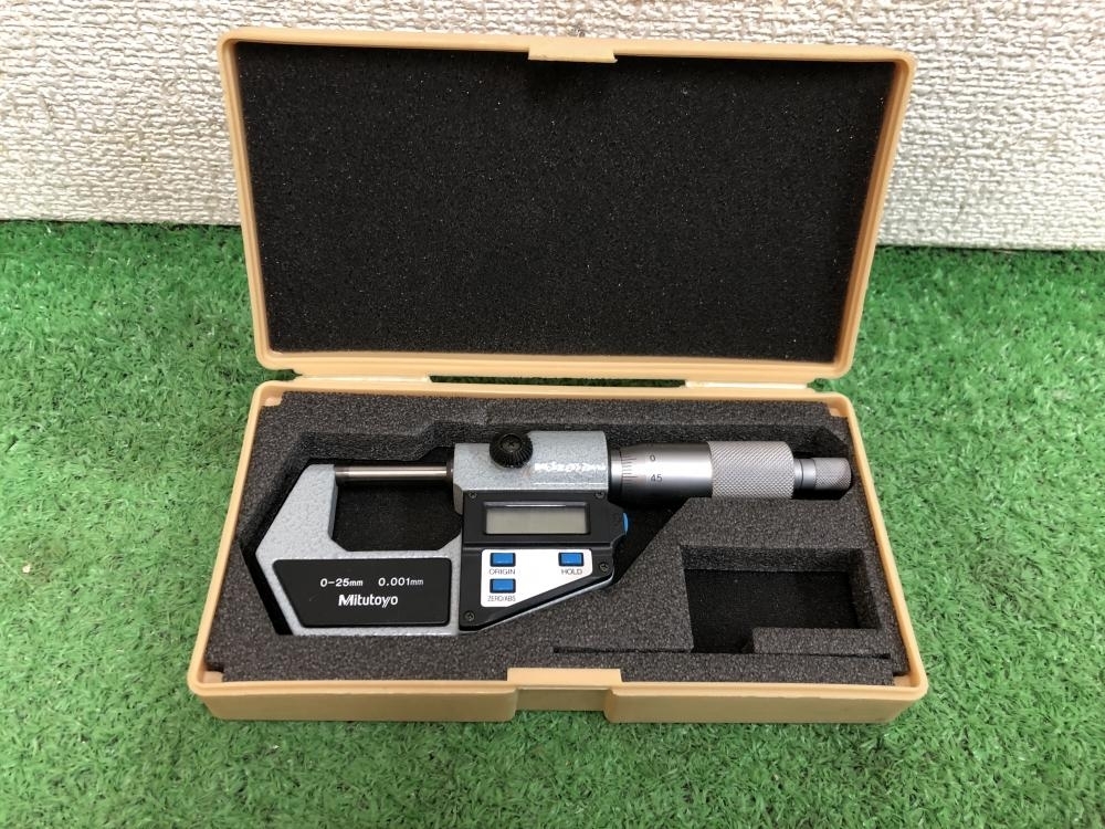 005▽おすすめ商品▽Mitutoyo クーラントブルーフマイクロメータ MDC-25M 通電未確認