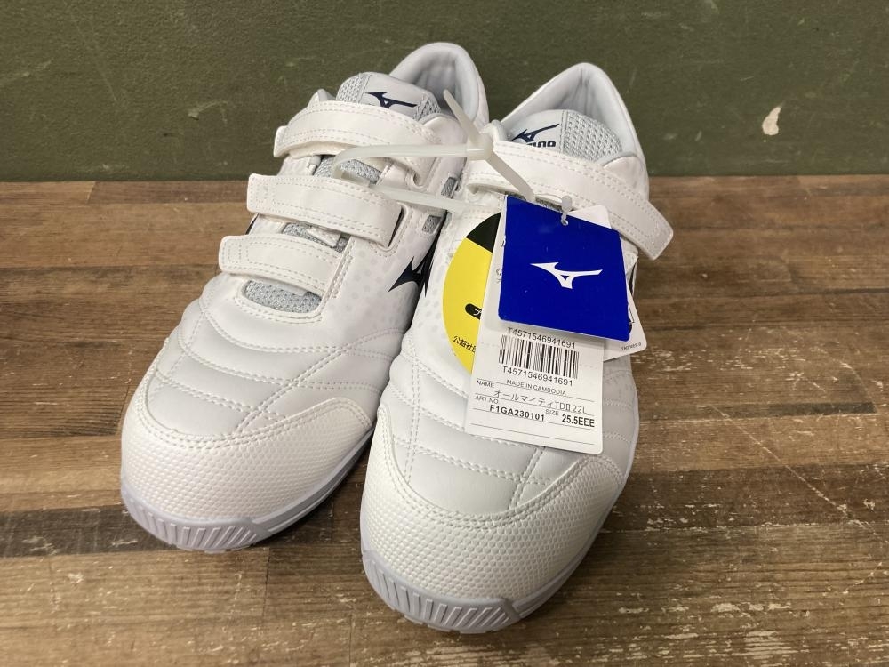 020♪未使用品・即決価格♪ミズノ オールマイティ TDⅡ22L 安全靴 F1GA230101 箱無し 25.5cm