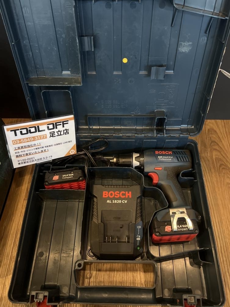 023◆おすすめ商品◆BOSCH　ボッシュ 14.4V　バッテリードライバドリル GSR14.4-2-LI　現状品