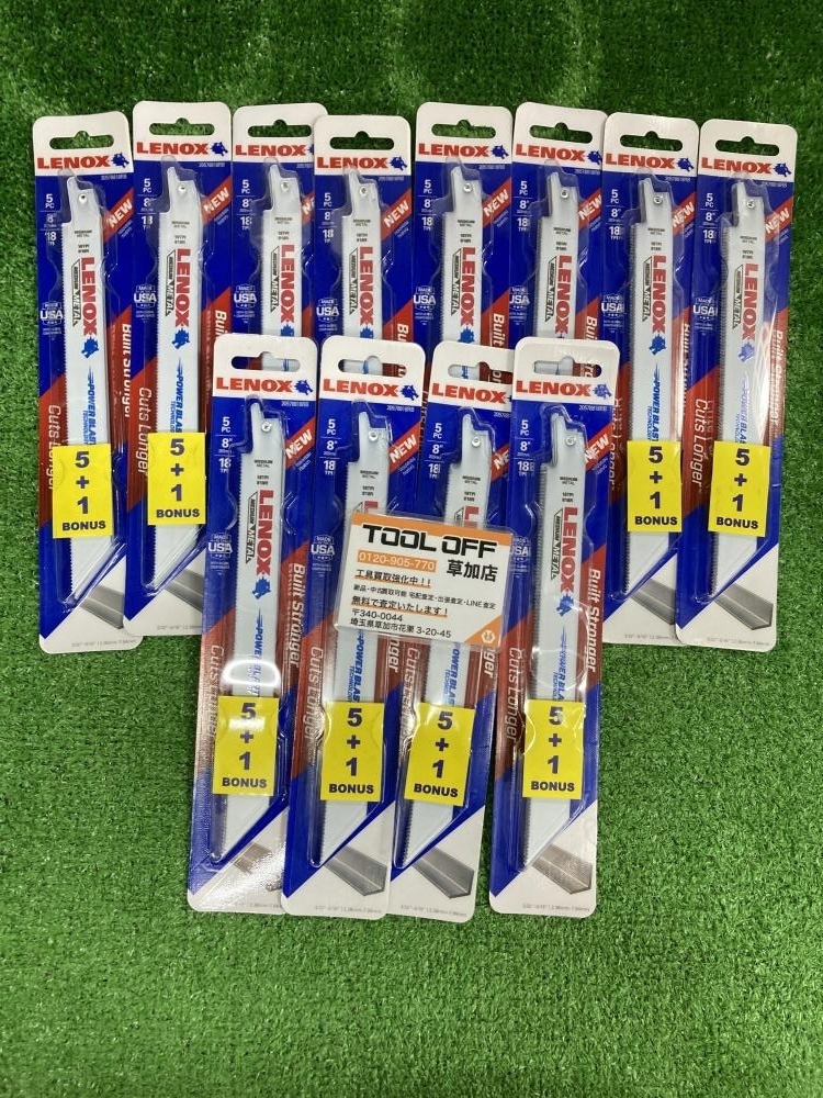 006□未使用品・即決価格□レノックス セーバーソーブレード 20578818RB　5＋1枚入り×12箱セット