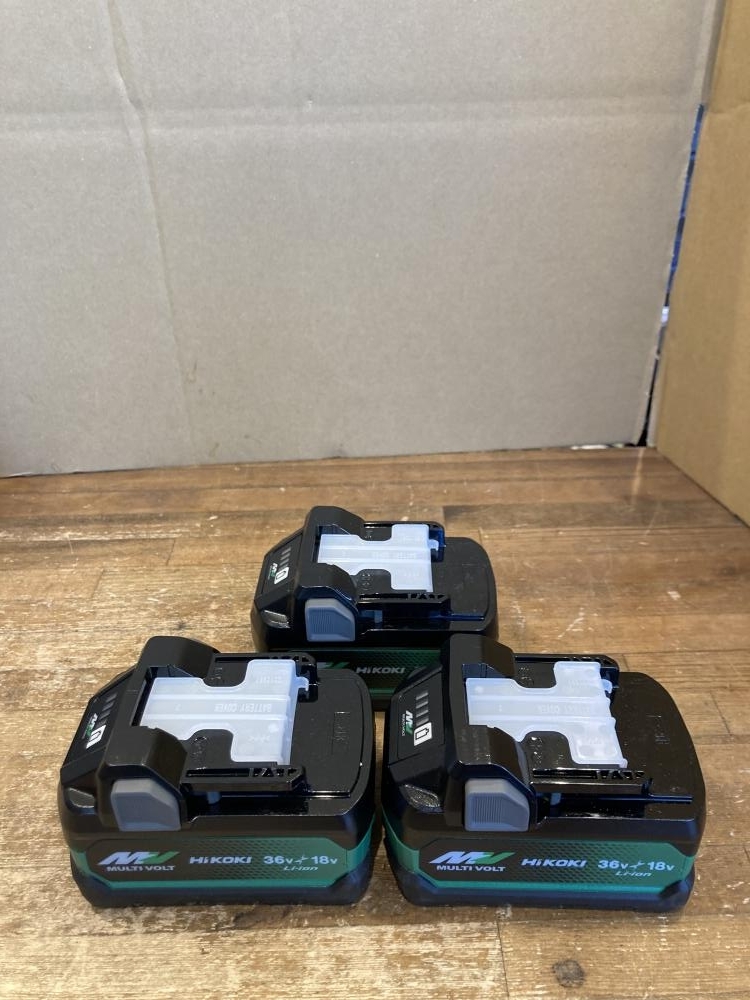 020♪未使用品・即決価格♪HiKOKI　ハイコーキ マルチボルトバッテリー　3個セット BSL36A18X　保管品