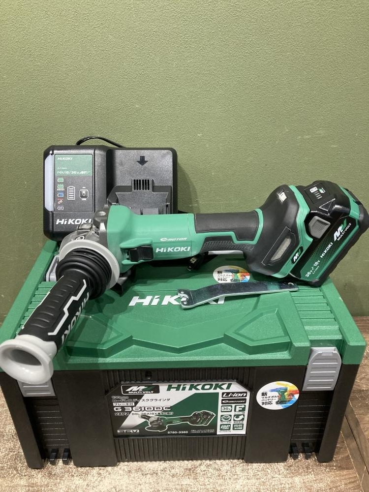 021■おすすめ商品■HiKOKI ハイコーキ 100mmコードレスディスクグラインダ G3610DC 充電器、バッテリー1個付属