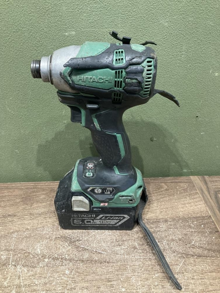 021■おすすめ商品■日立工機 インパクトドライバ WH18DDL2 本体+バッテリー 軸ブレ有り