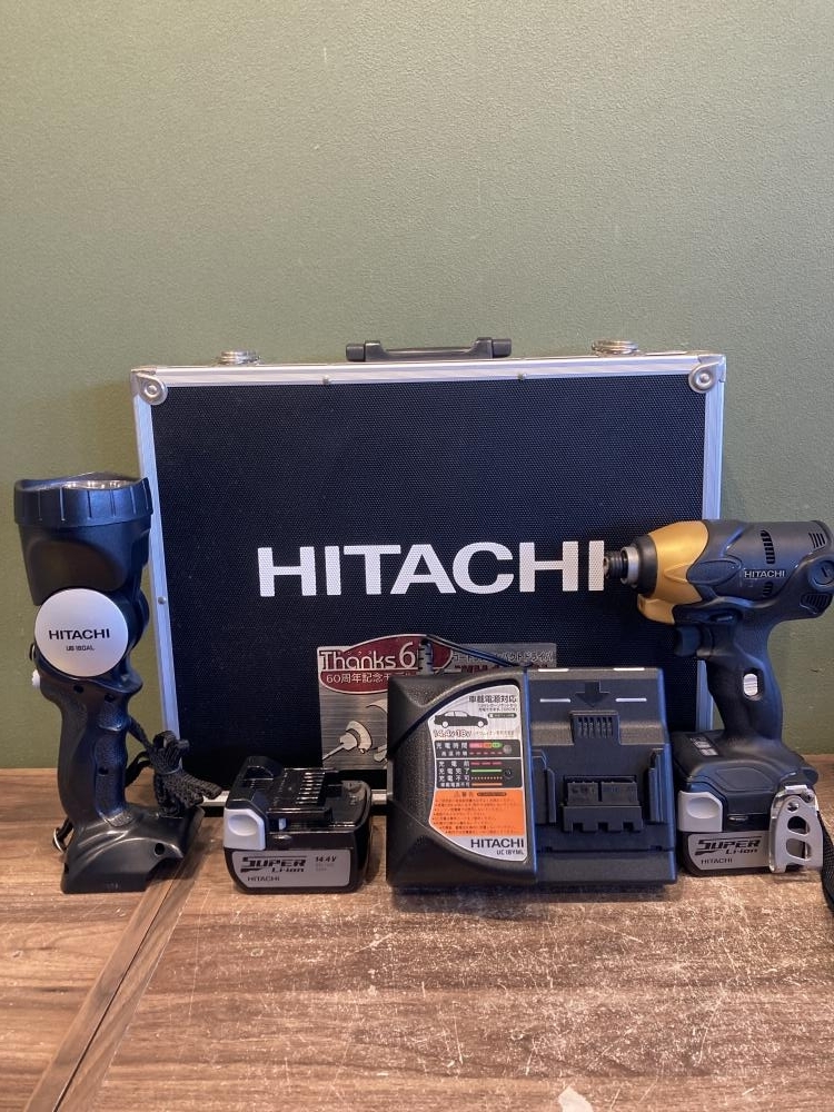 021■おすすめ商品■HITACHI コードレスインパクトドライバ WH14DSL ライト付き