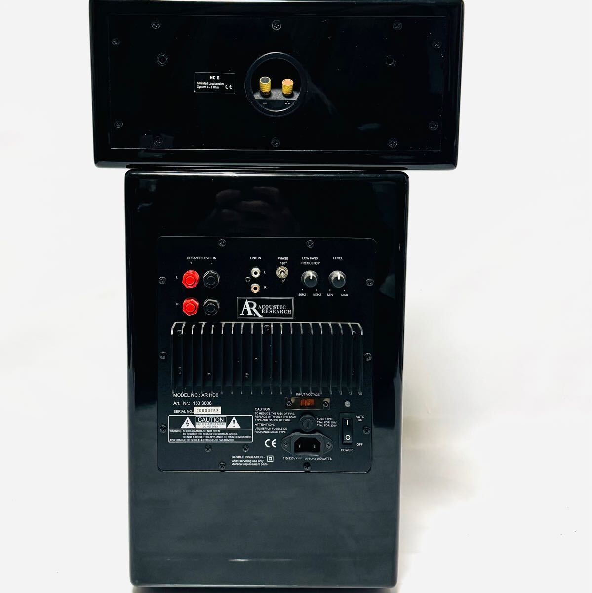 超希少 ACOUSTIC RESEARCH AR HC6 ホームシアタースピーカー 超希少 ACOUSTIC RESEARCH AR HC6 ホームシアタースピーカー