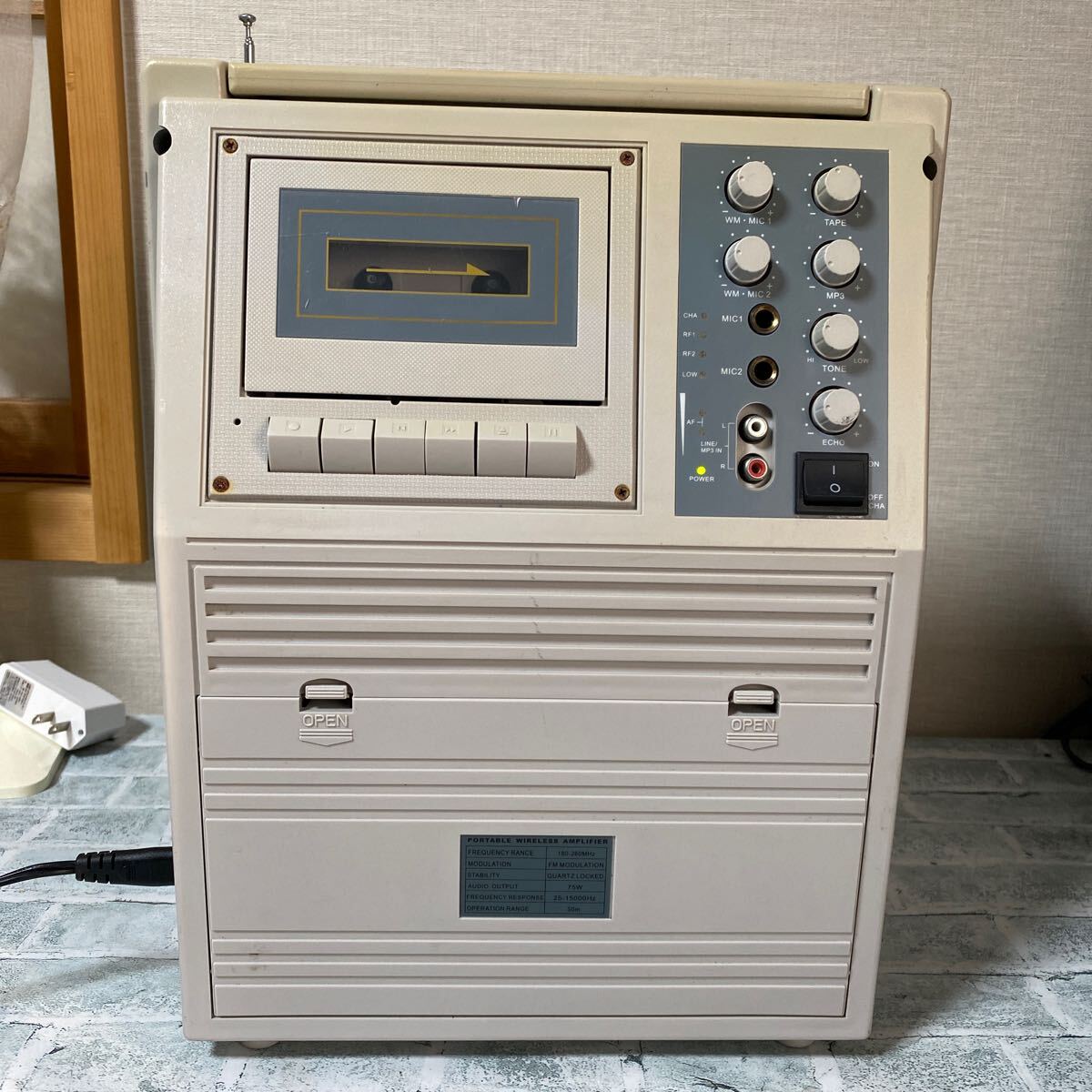 SHUKE SK-668 ポータブル　ワイヤレスアンプ　(ジャンク) Yahoo!オークション - （61）SHUKE ワイヤレス スピーカー