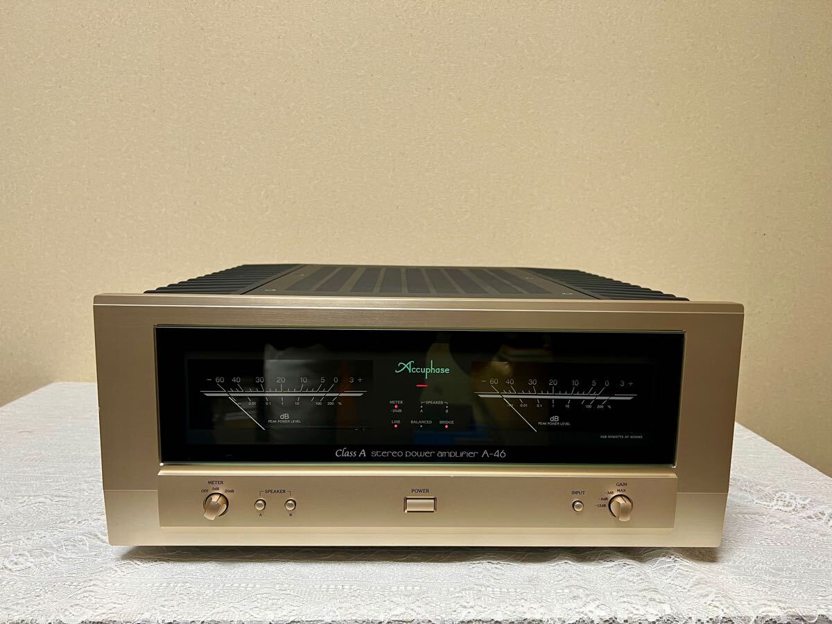 ACCUPHASE アキュフェーズA-46 ステレオパワーアンプ。動作品 一般 ACCUPHASE アキュフェーズA-46 ステレオパワーアンプ。動作品 一般