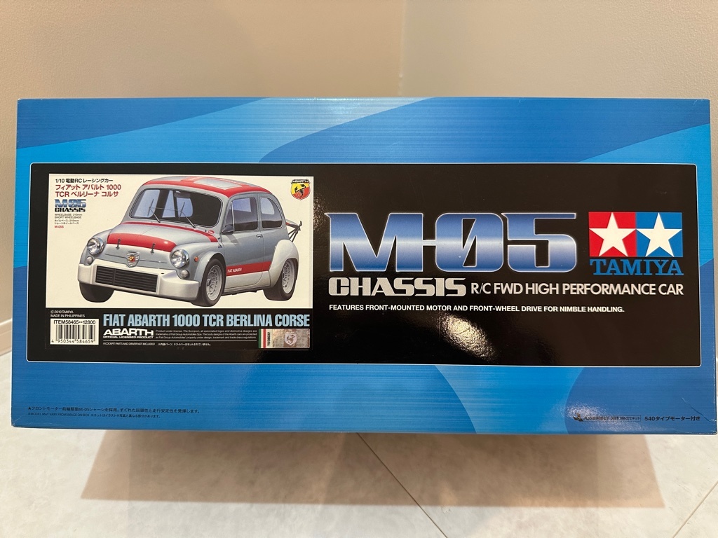 ☆1/10 電動　タミヤ FIAT ABARTH 1000TCR BERLINA CORSE M−05CHASSIS 未組立　フィアット アバルト1000 TCR ベルリーナ　コルセ☆