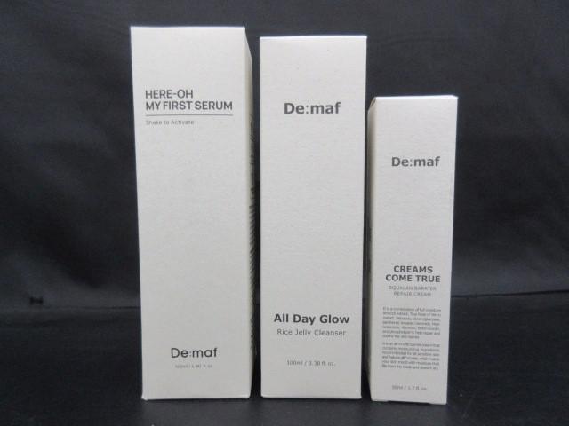 未使用 コスメ ディマーフ De:maf マイファーストセラム 145ml オールデイグロウ Rジェリークレンザー 100ml 等 3点