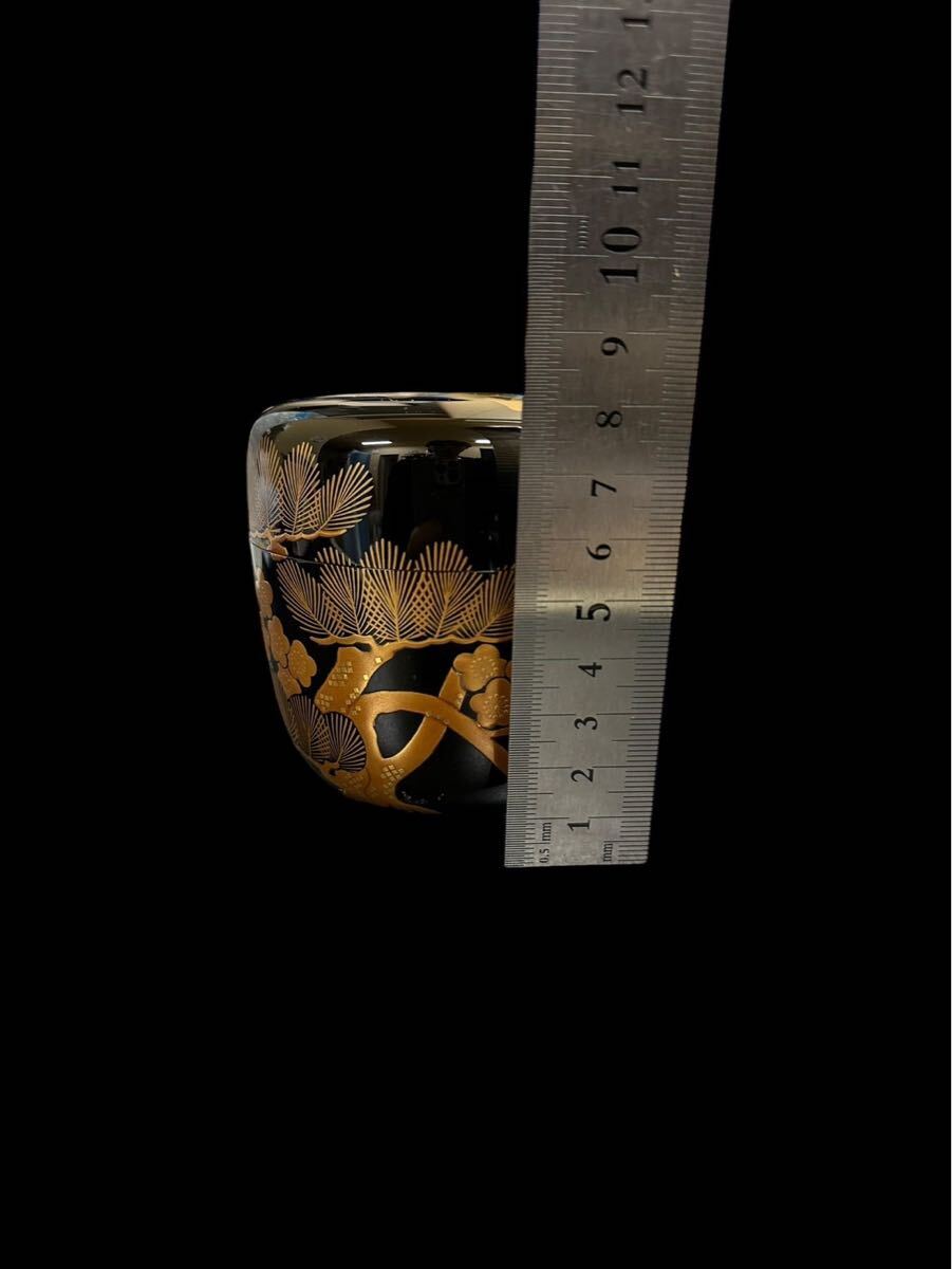 A108761 茶道具 茶平一斎 松竹梅 寿 利休棗 輪島塗り A108761 茶道具 茶平一斎 松竹梅 寿 利休棗 輪島塗り