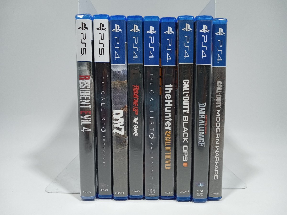 [ operation not yet verification * junk treatment ] PS4/PS5 soft overseas edition 9 point set sale Resident Evil 4/Dayz/Call of Duty other [7-1] No.4603