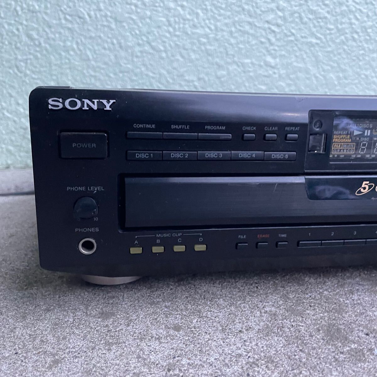  Saitama префектура Kawagoe город самовывоз OK* Junk электризация проверка settled *CDP-CE505 CD5 листов changer SONY Sony CD плеер CD плеер звук оборудование аудио 