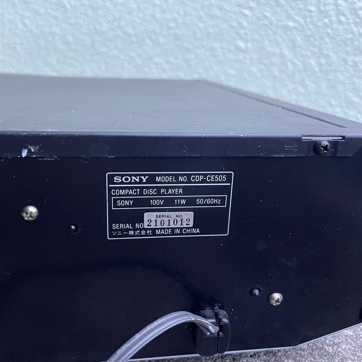  Saitama префектура Kawagoe город самовывоз OK* Junk электризация проверка settled *CDP-CE505 CD5 листов changer SONY Sony CD плеер CD плеер звук оборудование аудио 