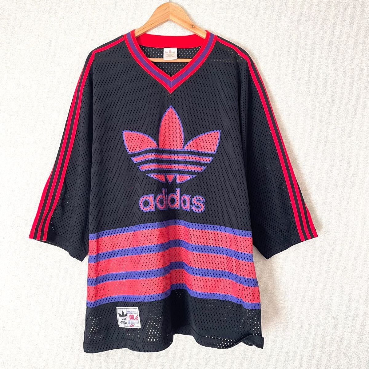 入手困難 日本製 adidas アディダス デサント ゲームシャツ L 入手困難 日本製 adidas アディダス デサント ゲームシャツ L