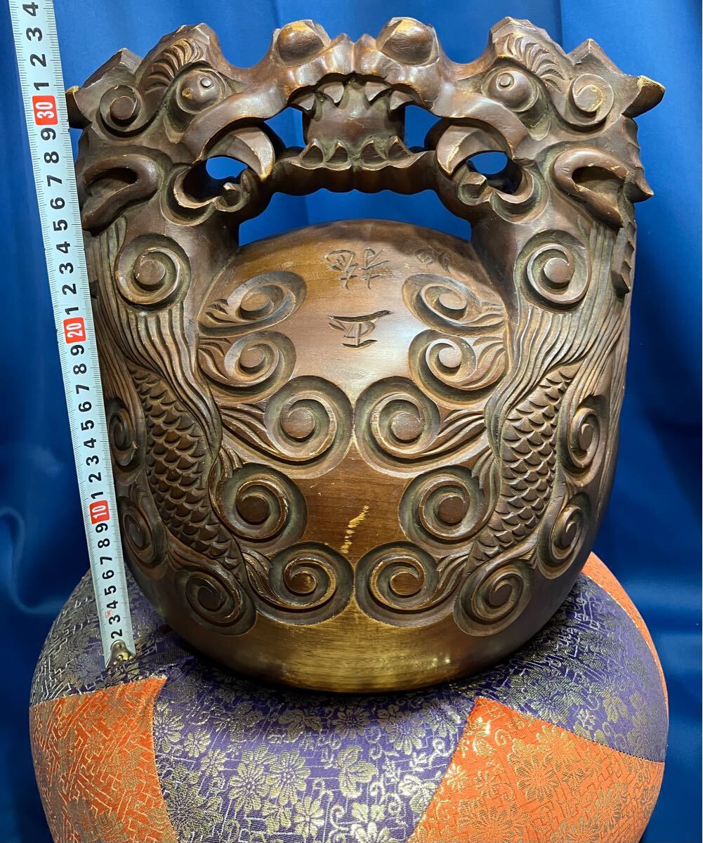 29688円 木魚 龍彫 玉龍 仏具 木彫 寺院仏具 仏教美術 - 仏具一般 29688円 木魚 龍彫 玉龍 仏具 木彫 寺院仏具 仏教美術 - 仏具一般