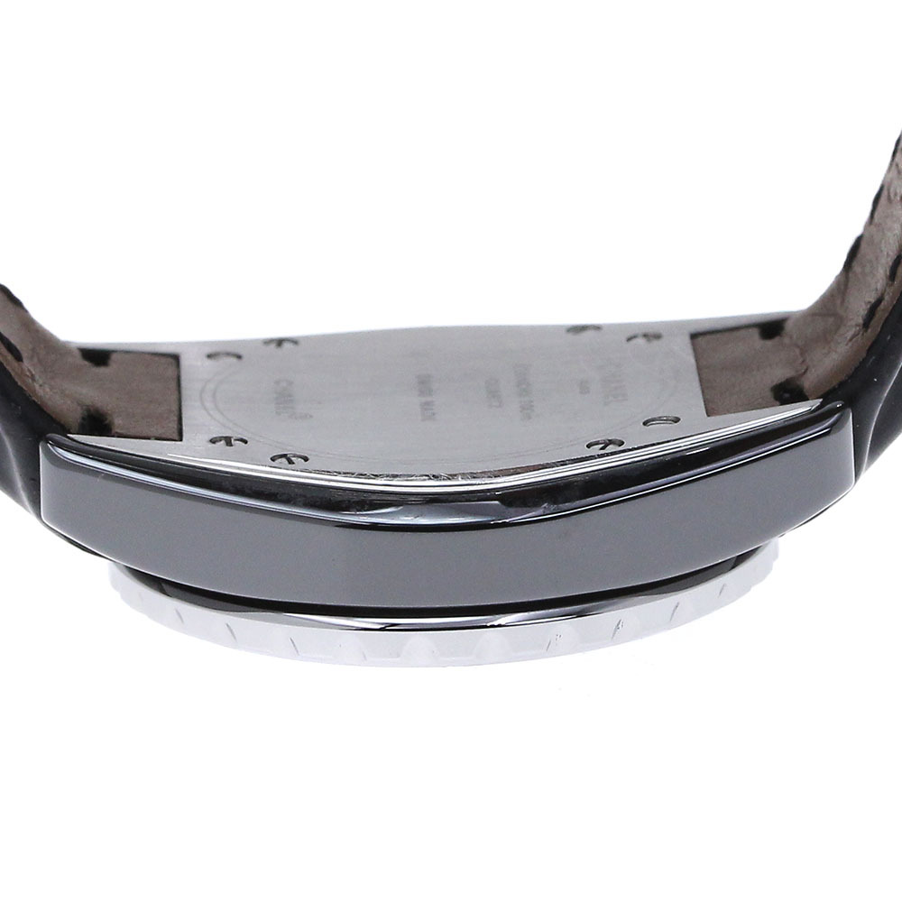 シャネル CHANEL H0680 J12 黒セラミック デイト クォーツ レディース メーカーOH済み_(dá)843926