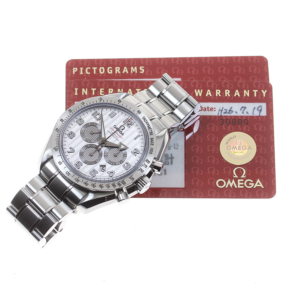  есть перевод Omega OMEGA 321.10.44.50.02.001 Speedmaster Broad Arrow хронограф самозаводящиеся часы мужской с гарантией ._841699