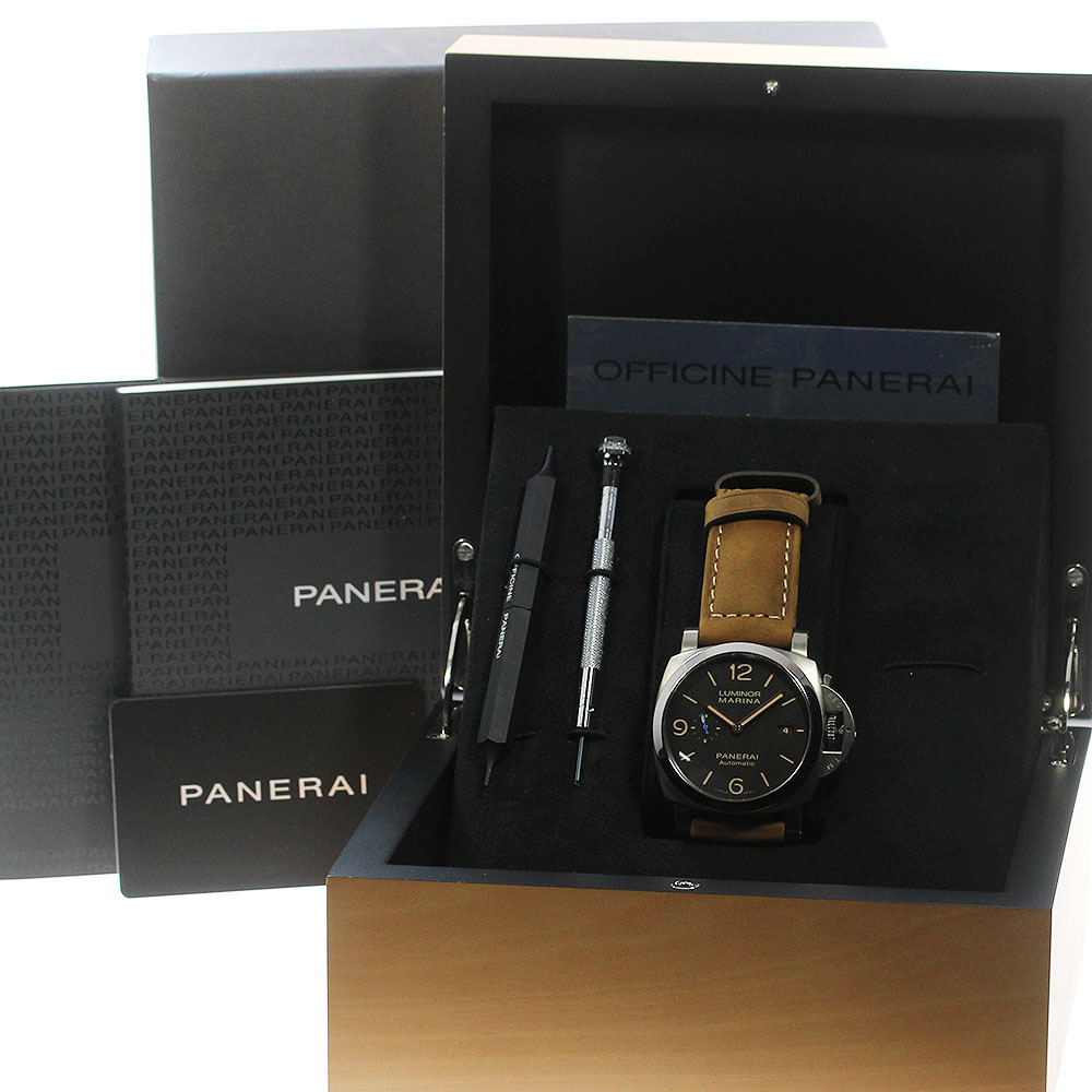 パネライ PANERAI PAM01351 ルミノールマリーナ 1950 3デイズ 自動(dòng)巻き メンズ 箱?保証書(shū)付き メーカーOH済_847773